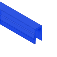 61-010-4 MODULAR SOLUTIONS PVC COVER PROFILE BLUE, 2M